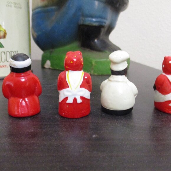 FINAL SALE! Vintage‎ Thimble Collection 4 Black Americana, chef, bakers, etc - Picture 6 of 7